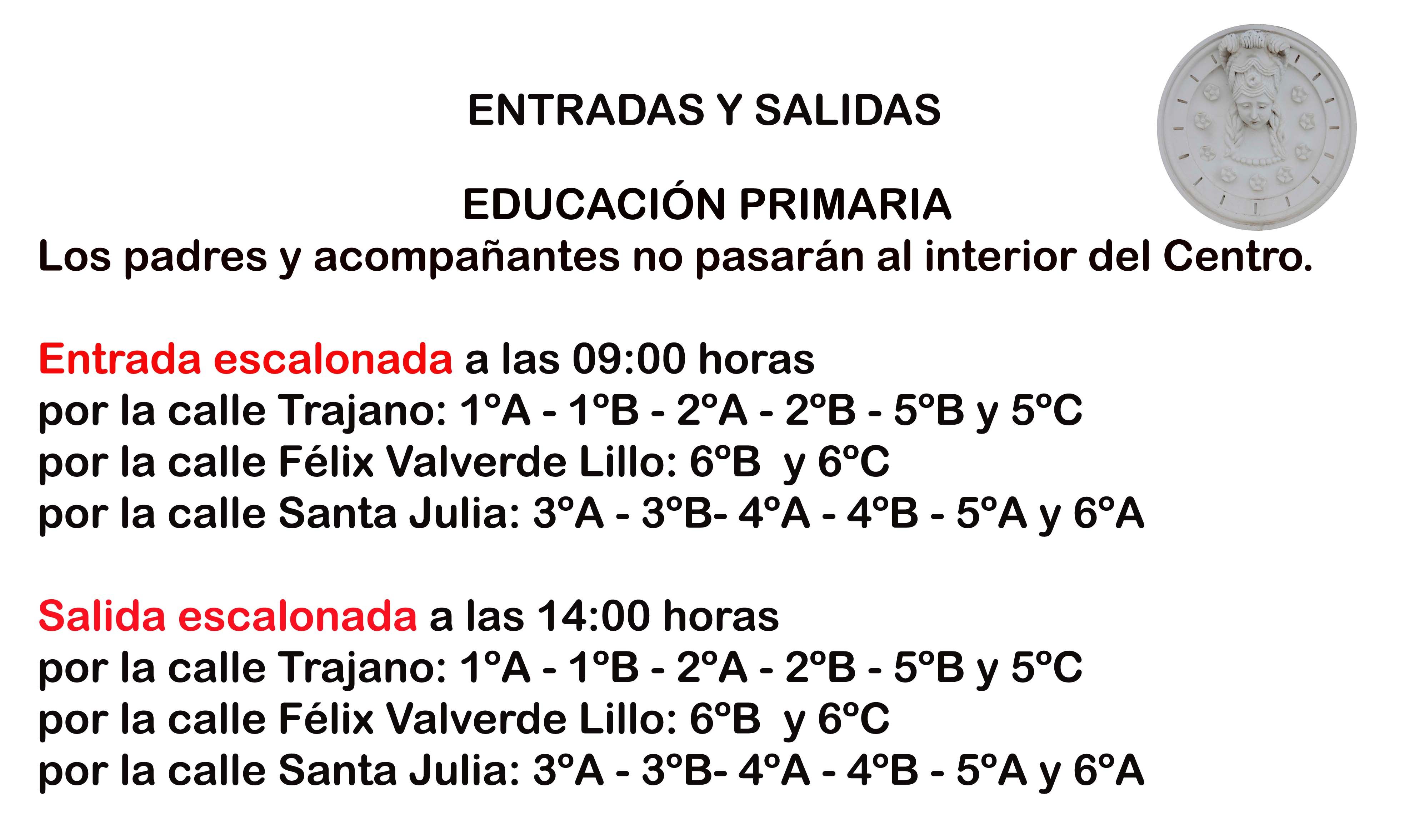primaria entradas salidas