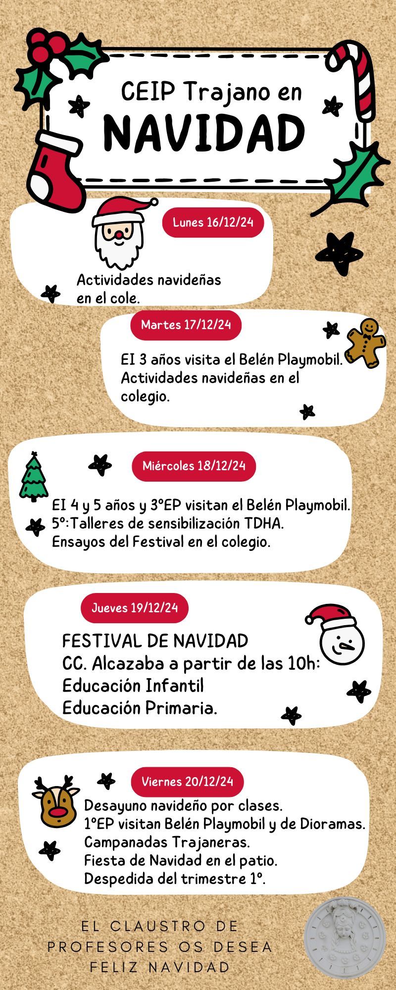 Infografía Navidad CEIP Trajano 2024