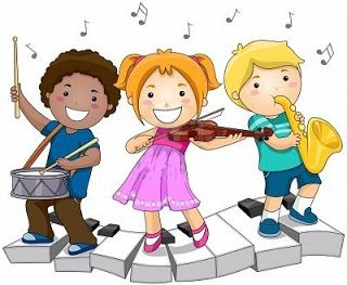 con instrumentos musicales